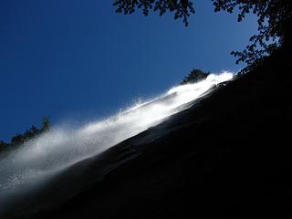 Bridal Veil Falls, looking up