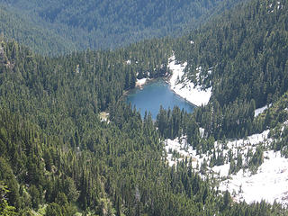 Three Horse Lake from Boulder Peak