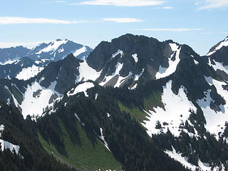 Mt. Carrie (L), Mt. Appleton (center)