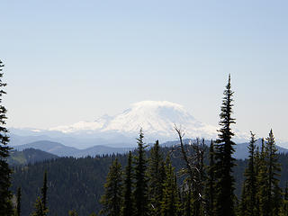 Rainier from viewpoint on way to Hawkins.