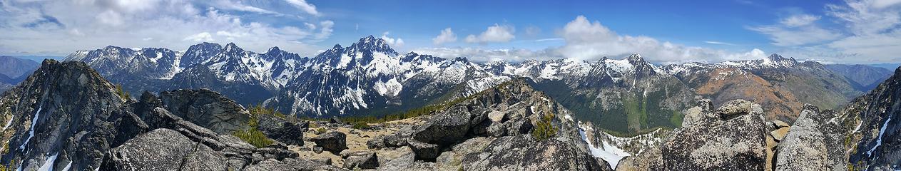 Axis Peak summit panorama