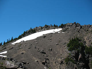 View of the Summit from just past "The Basin".