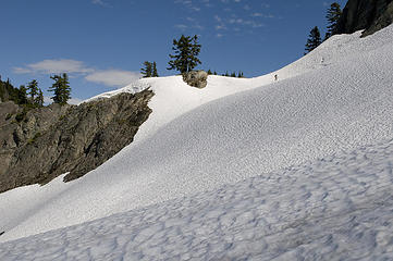 Snow ridges from Diobsud pass