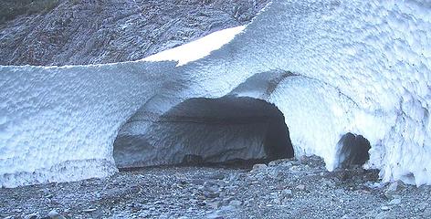 Ice Cave entrance pan