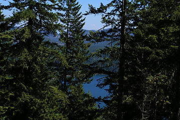 Lake Cushman and Mount Rainier