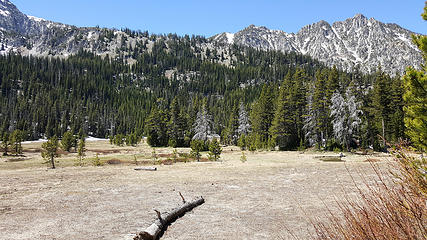 meadow with streams and nice campsites