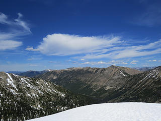 From Burch looking at our destination across Drake Creek drainage.