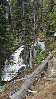 Waterfall along the Lake Stuart trail