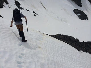 descending to the glacier