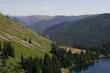 Lower Siamese Lake, proposed Great Burn Wilderness Area, Bitterroot Divide, Montana.