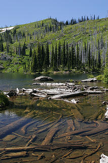 Upper Siamese Lake, proposed Great Burn Wilderness Area, Bitterroot Divide, Montana.
