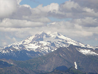 Glacier Peak 22 miles away from Rock Mtn Summit.