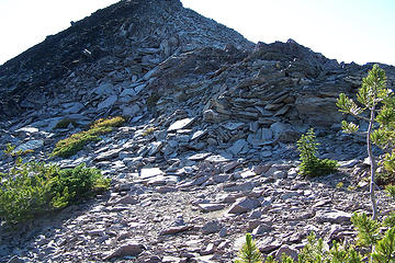 the way up to the summit
