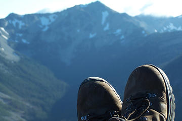 boots on Nelson Butte