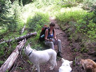 Parting company with the Bad Dogs and Joanna on the PCT