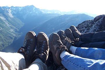 our boots on Nelson Butte