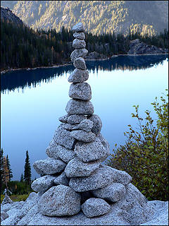 Balance, Rock Carin above Colchuck Lake 10.12.06.