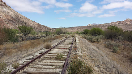 RR tracks looking north