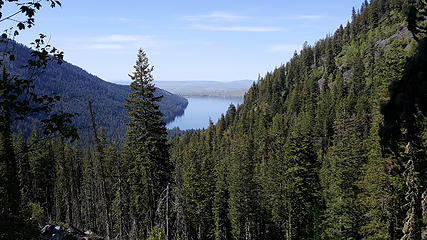 Views of Wallowa lake on the way back down.