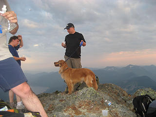 Mark & Rufus on the summit!