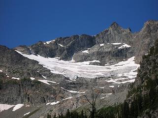 Sub-peak on Mt. Fernow, view from camp