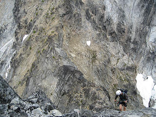 Rappelling Sherpa Peak's West Ridge