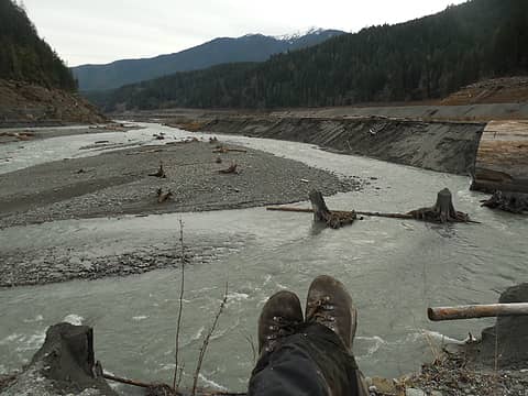 Bootshot of the Elwha river
