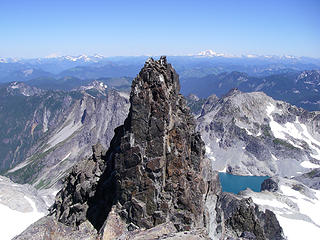 Baker and Glacier Peak from middle summit