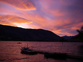 Wapato Lake at sunset