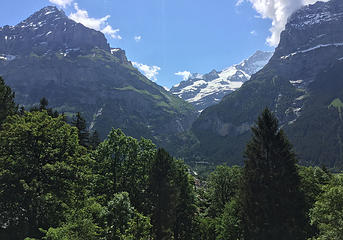 Views from our hostel, Grindelwald, Switzerland 6/2/18