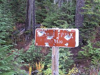 The wiley 8-point trail sign