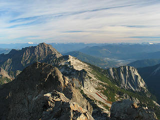 Shuksan, Whitehorse, Darrington and North Cascades from 3 Fingers