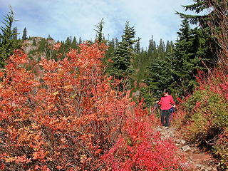 A red letter day, my hiking buddy even wore red!