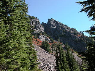 Red Mountain's western flank