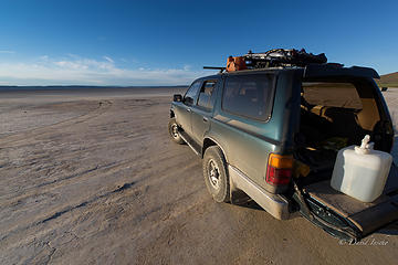 This was used only for establishing the camps; beyond that we walked, rode, and reclined on the expansive playa.