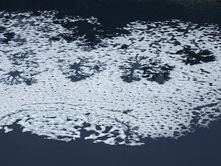 Ice patterns on Paradise Lake.