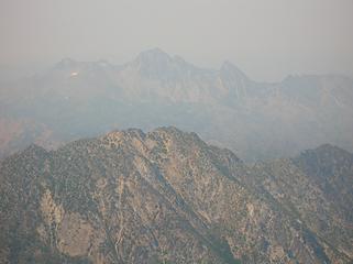 Smoke obscures Cashmere Mountain