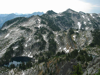 Looking Back to Granite and Upper Robin from Trico