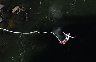 Bungee jump, Victoria Falls, Zimbabwe. This is from the Victoria Falls bridge between Zambia and Zimbabwe. Glad I didn't do that!