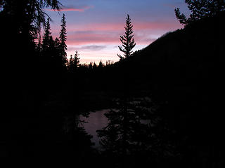 Sunrise over Eightmile Lake
