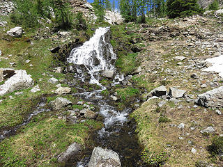 Multiple small basins with cascading streams.