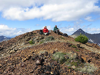 Steve and Hannah on the summit.