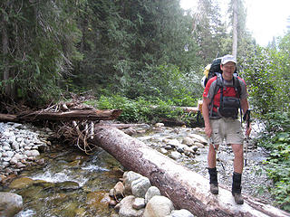 Yukon222 at the creek crossing