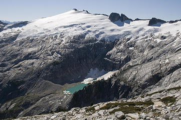 Mutchler Peak, Glacier, and Lake