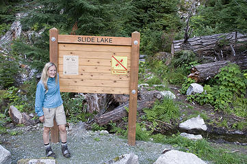 Slide Lake trailhead shot