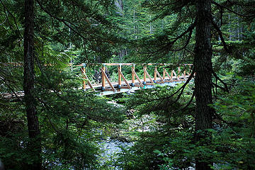 Steel bridge at lower Greider