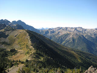 29 - Marmot Pass in the distance - bottom left