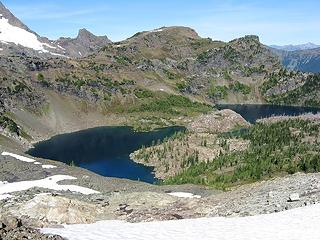 Jerry Lakes Basin From Notch