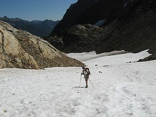 me hiking up to spider gap