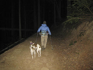 Heading up the trail at o'dark thirty